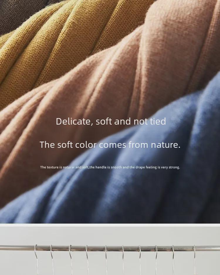 Men's Round Neck Long-Sleeve Knitted Sweater – Business Casual Top