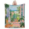 Super Warm Blanket Girls Boys Camping Henri Matisse Style Bedding Throws Flannel Bedspread For Bedroom Graphic Sofa Bed Cover