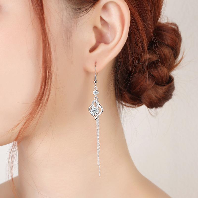 Lindon Copper Alloy Zircon Earrings Drop Earrings For Women Wedding Party Gifts