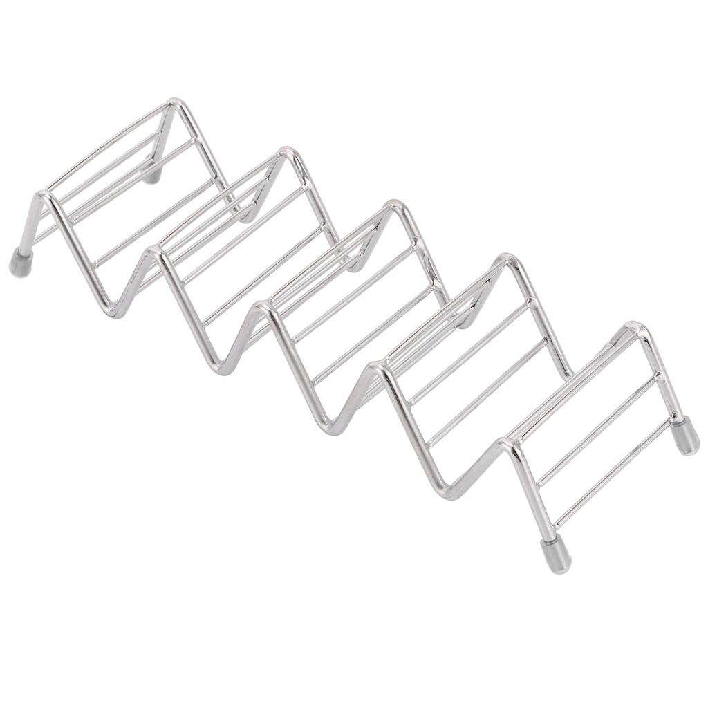Taco Holder Innovative 304 Stainless Steel Pancake Stand Tray for Kitchen Restaurant4 5 Grid
