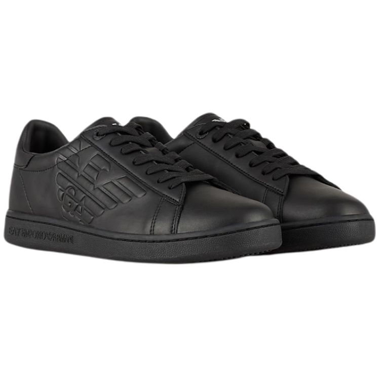 Emporio Armani EA7 Embossed Logo Casual Sports Low-Top Fashion Sneakers Unisex sneakers Black X8X001XCC51A083