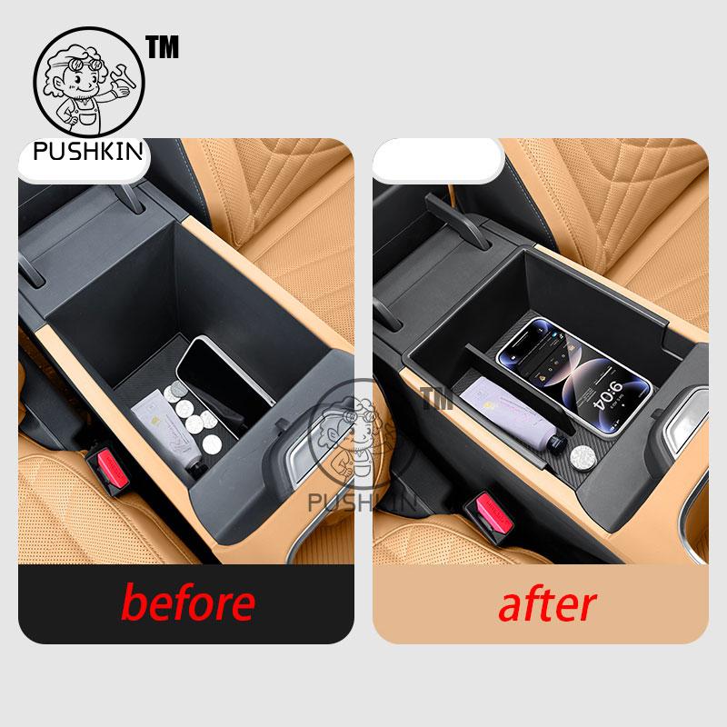 For Geely Galaxy Starship 7 EM-i Geely EX5 EM-i 2025 2026 Car Armrest Storage Box Center Console Organizer Interior Accessories