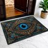 1pc Mystical All-Seeing Eye Rug, Non-Slip Rubber Backing Carpet with All-Eye, Machine Washable Mat Suitable for Living Room