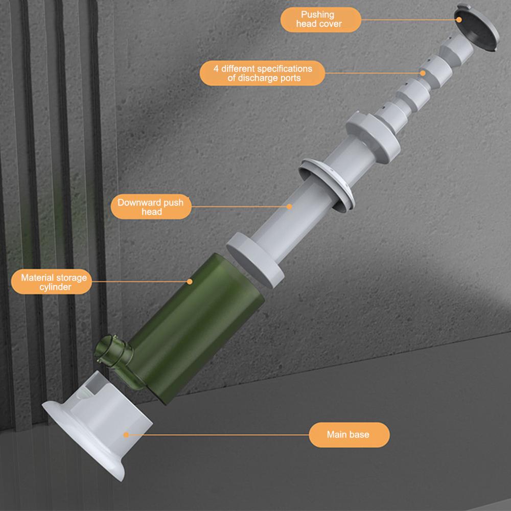 Household Sausage Stuffer,Manual Labor-saving Efficient Meat Tool with 4 Tubes,Food-grade Kitchen Homemade Sausage Machine