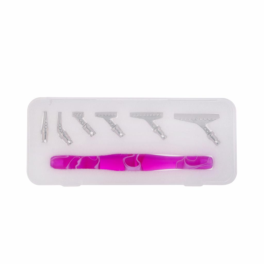 7Pcs Resin Diamond Painting Pen Eco-friendly Alloy Replacement Pen Heads Multi Placers Point Drill Pens DIY Craft Nail Art Tool