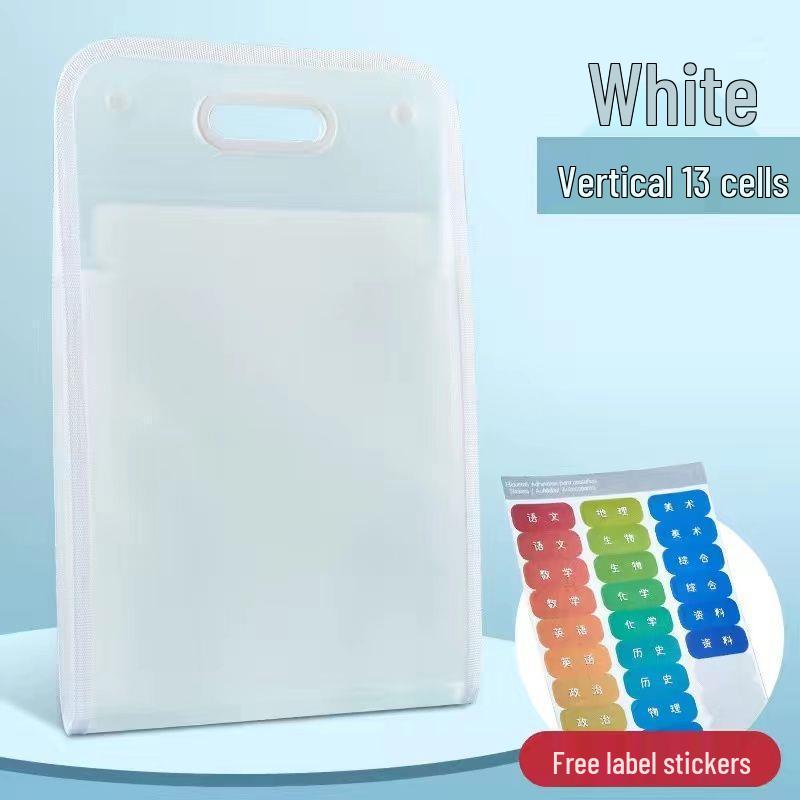 Multi-layer Student Test Paper Storage Accordion Bag - Durable Handheld Folder for Junior High Students