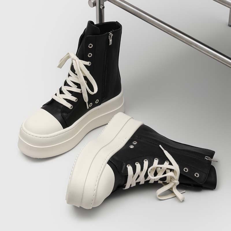 Classic Platform College Style Martin Boots High Street Board Shoes Heightening Men and Women American Couple High Top Big Head Locomotive Boots