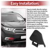 UXCELL Right Front Car Tow Hook Cover Cap for Toyota Highlander No.521270E070 Black 1Pc