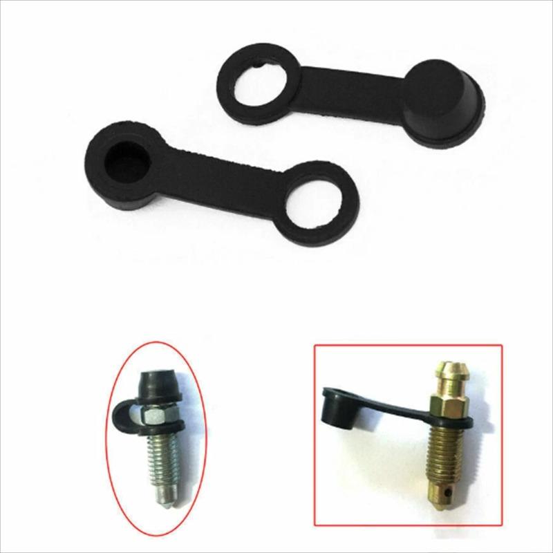 10/20/30Pcs 8mm Car Brake Pump Screw Dust Cap Oil Drain Screw Cap Brake Caliper Bleed Nipple Black Cover Rubber Motorcycle