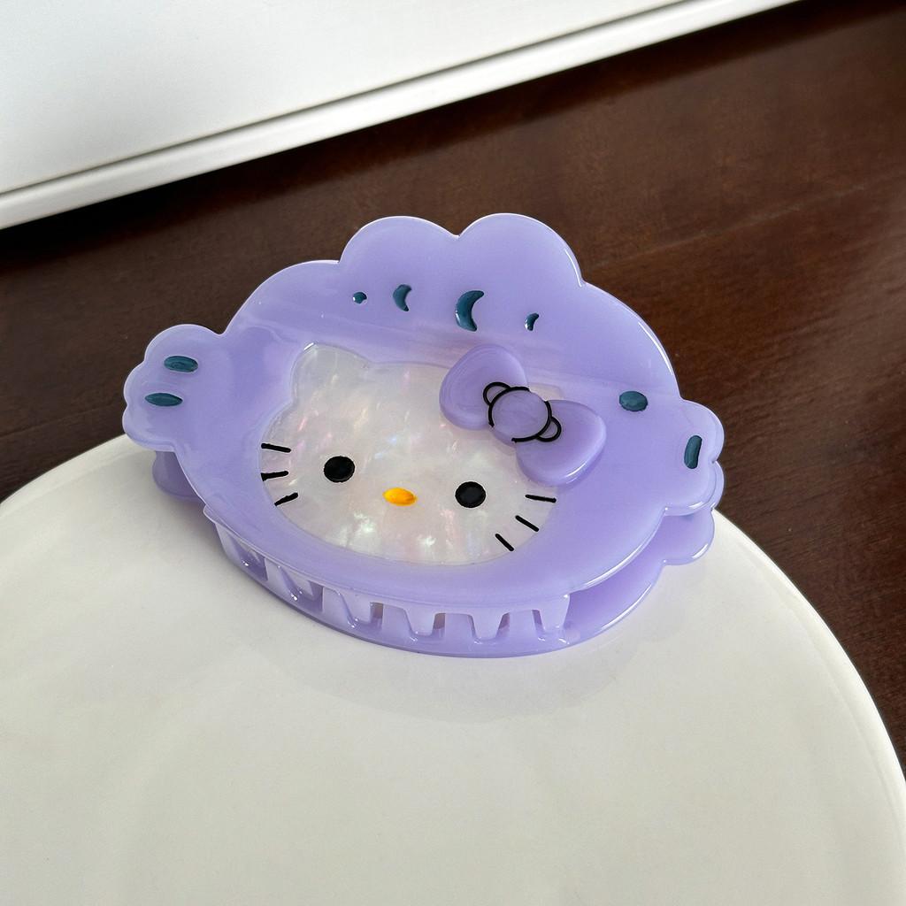 Cat Cartoon Lovely Hair Claw Clip In Soft Pastel Colors Perfect For Hairdos Chic