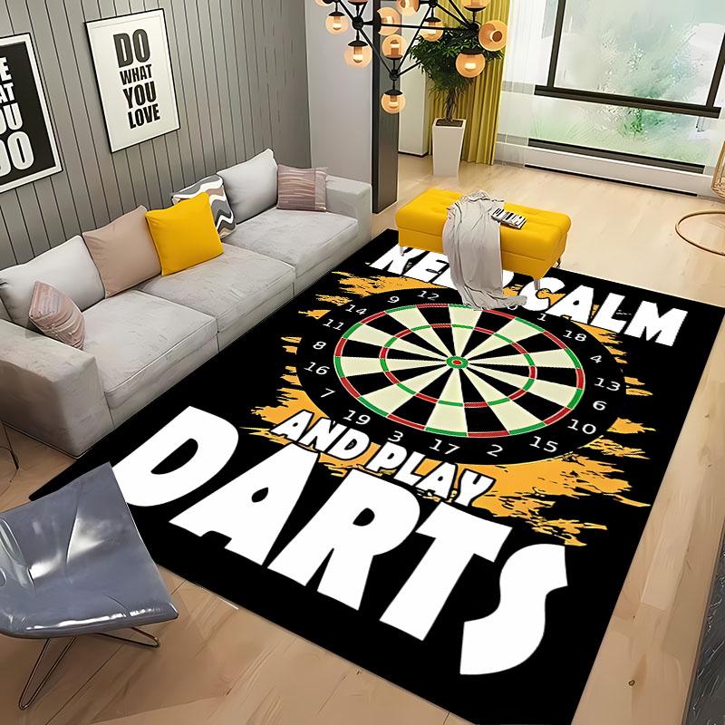 Dart Target Carpet for Living Room Bedroom Hallway Long Strip Alfombra Anti-slip Soft Area Rug Sofa Doormat Home Decor Tapete HD