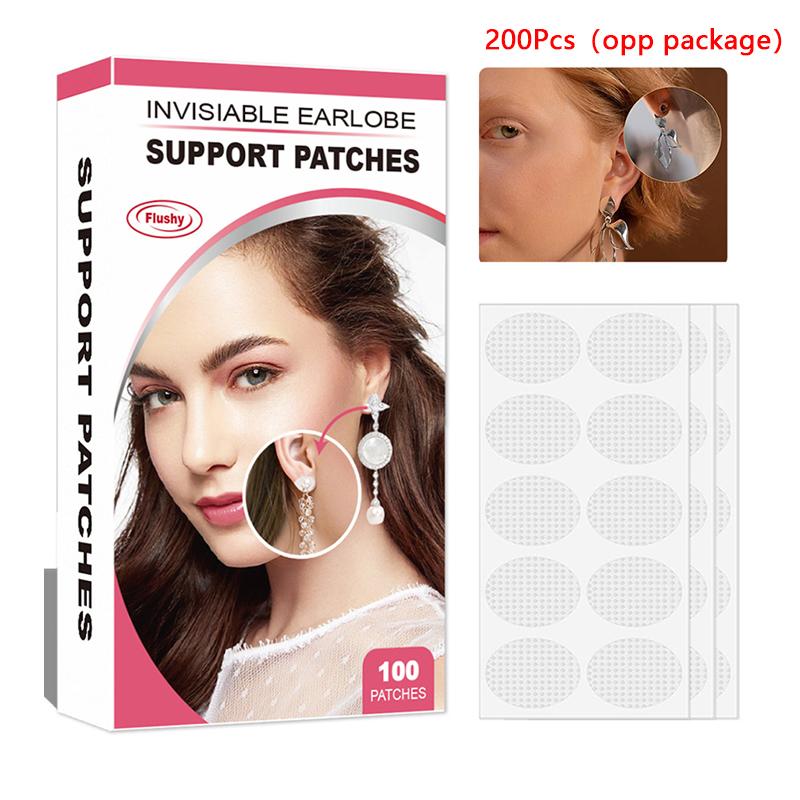 100/200 Pcs Invisible Ear Lift For Ear Lobe Support Tape Perfect For Stretched Ear Lobes And Relieve Strain From Heavy Earrings