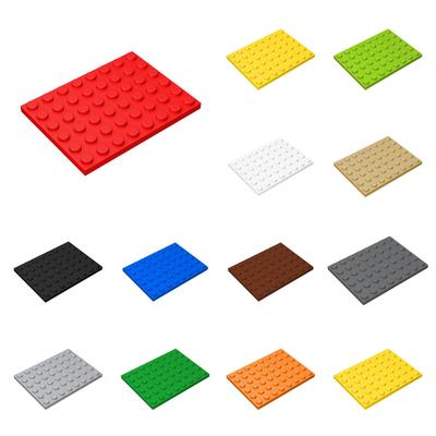 10pcs 3036 Plate 6x8 Bricks Parts Collections Bulk Modular GBC Toys For Technical MOC DIY Buildings Blocks Compatible