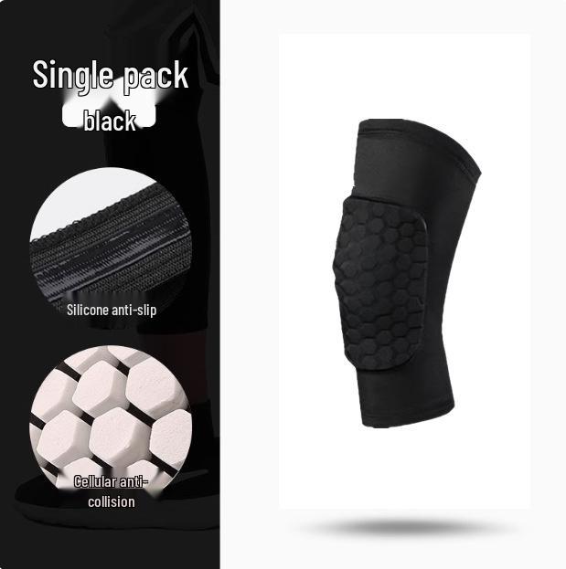 Universal Lycra Honeycomb Knee Pads: Anti-Collision Sports Support for Basketball & Running