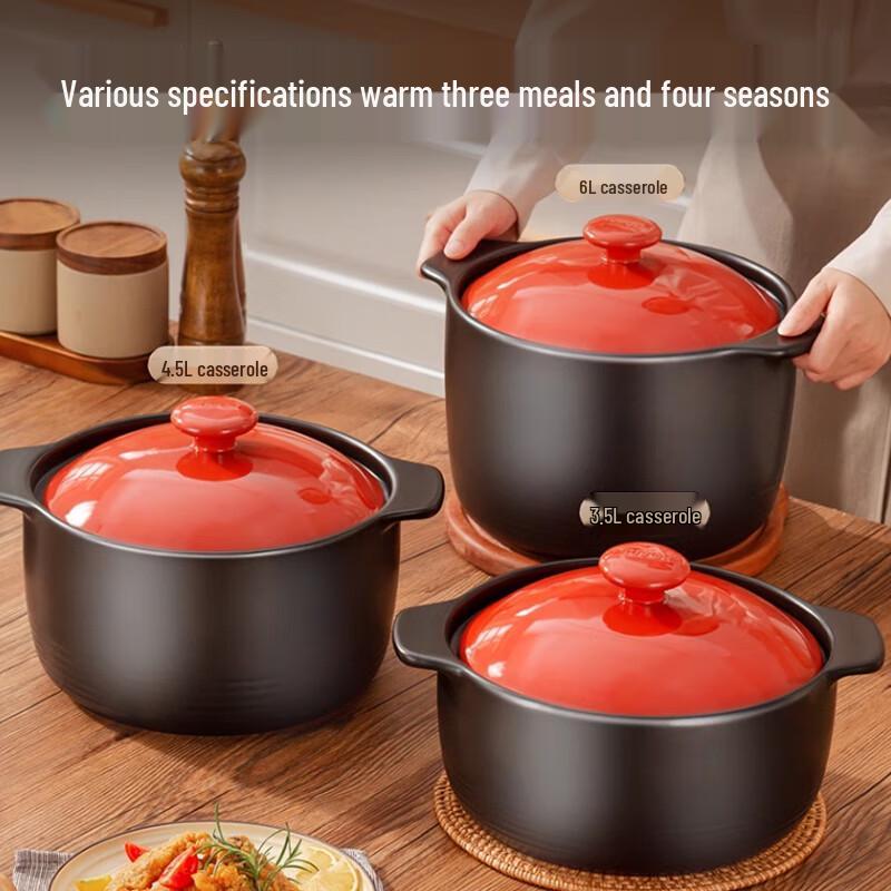 SUPOR 4.5L Ceramic Clay Pot & Stew Casserole