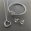 Colier Inimă Cercei Brățară, Set T112