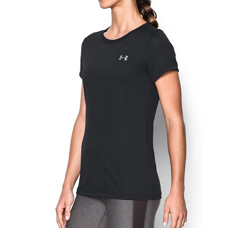 Under Armour Sport T-Shirt Women Tops Black 1277207-001