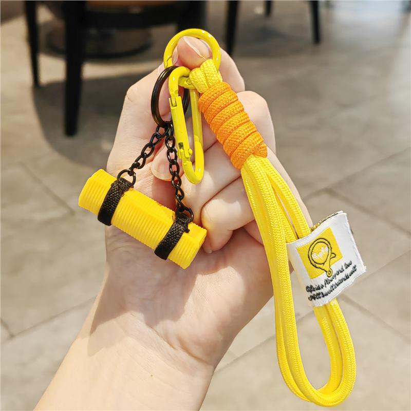 Exquisite Yoga Mat Keychain: Perfect Fitness Backpack Accessory for Men & Women, Ideal Small Gift