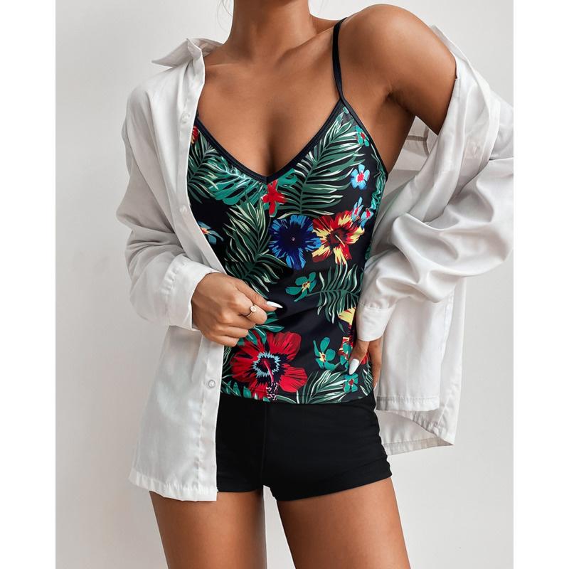 2026 Large Swimsuits Plus Size Tankini Sets Female Swimwear Beach Wear Two-Piece Bathing Suit Sports Pool Women's Swimming Suit