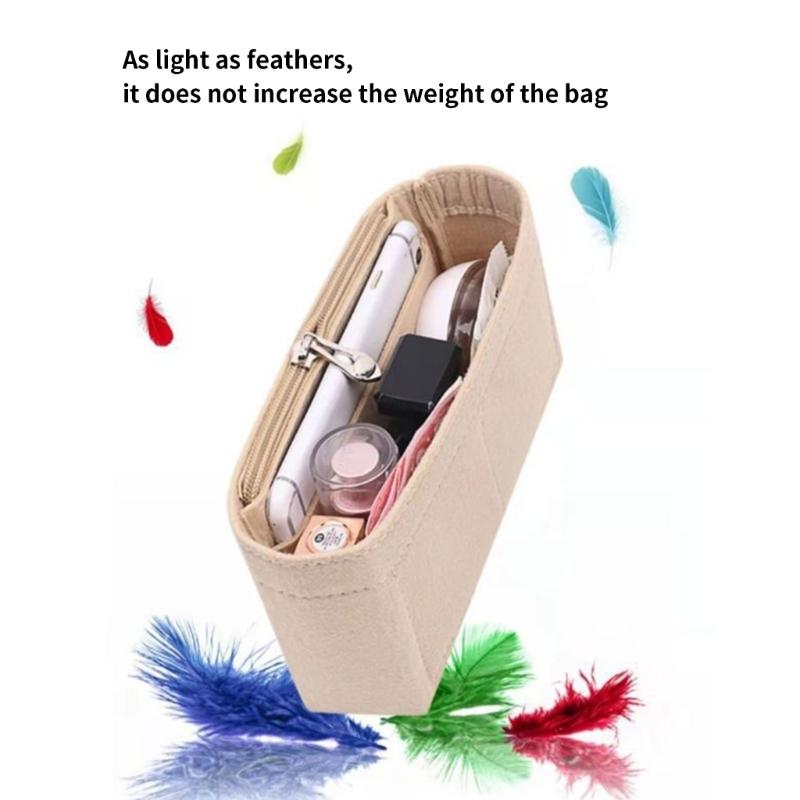 Versatile Insert Bag Handbag Tote Bag Felt Insert Bag Organizer Women Makeup Pouch Purse Organizer Insert Bag in Bag