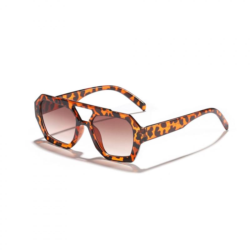 Retro Classic and Personalized Sunglasses, European and American Double-beam Irregular Sunglasses