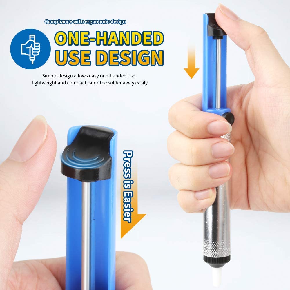 Hot Aluminum Metal Desoldering Pump Suction Tin Soldering Sucker Pen Removal Vacuum Soldering Iron Desolder Tools