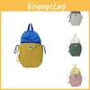 Adorable Nylon Backpack For Kids With Unique Design In Pink Gray Green Yellow And Khaki