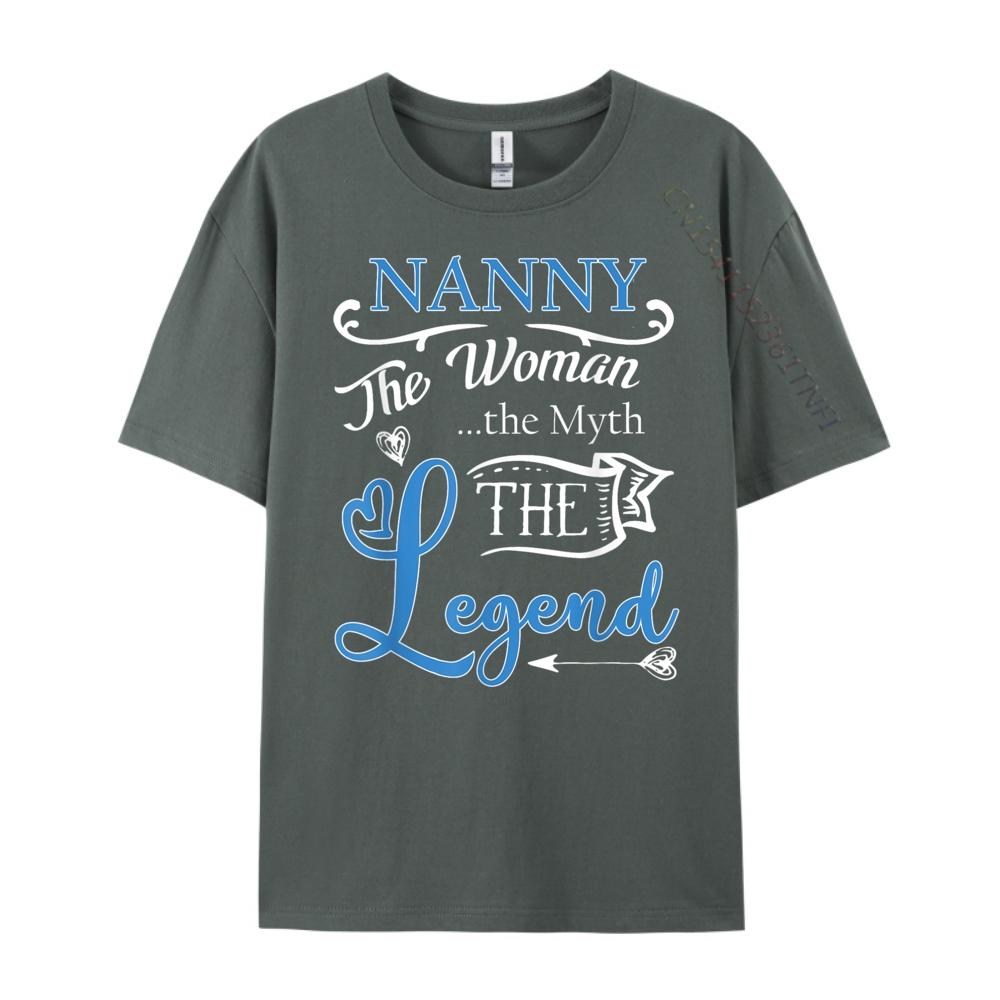 Nanny The Unisex The Myth The Legend Black Shirt Graphic Tees Female Tshirts Vintage