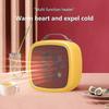 Space Heater, Battery Powered Compact Electric Mini Fan Winter Electric With Thermostat High Output For Home Bedroom Desk Indoor Use, Yellow [free Shi