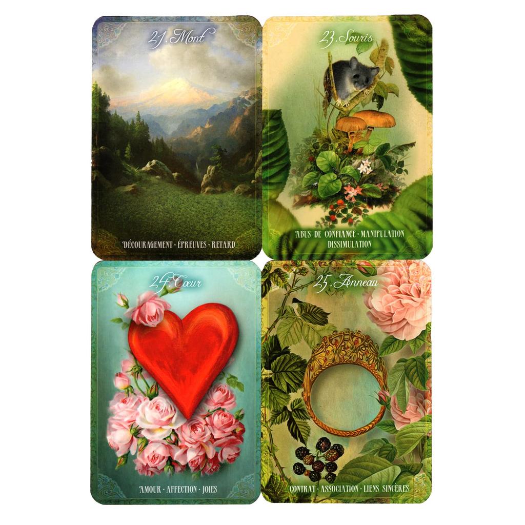 [Authentic] Gabriel Sanchez's Mademoiselle Lenormand Cards [Includes Japanese Paper with Lenormand Card Meanings] Tarot Reading