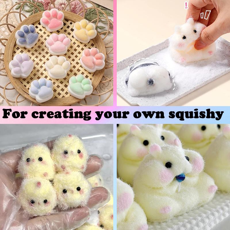 Taba Squishy Kit Liquid Silicone Gel Super Soft Squishy Kit 1:1 AB Ratio Resin Silicone for Molding Hamsters Cat Paws DIY