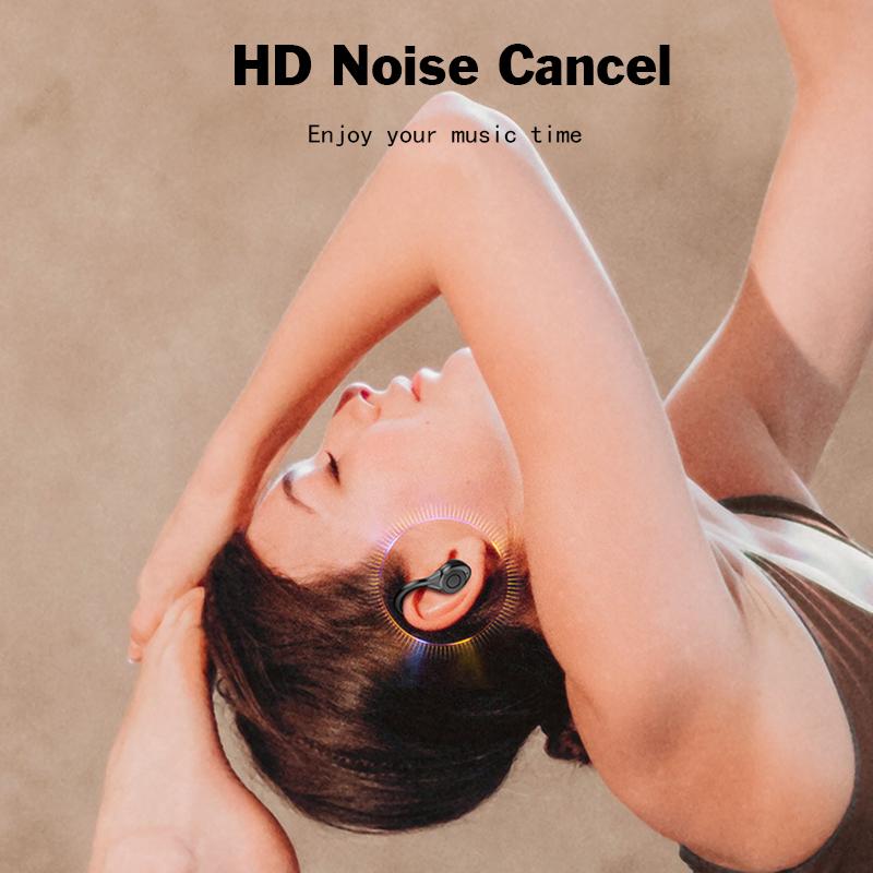 CVC8.0 Noise Cancel Wireless-Ohrhörer HiFi-Stereo-Headset mit Mikrofon-Kopfhörer-Digitalanzeige für alle Smartphones