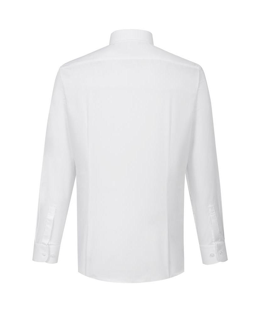 DAKS SHIRTS Easy Care Stretch Solid Shirt Slim Fit White_Dmp2Shdl301A1
