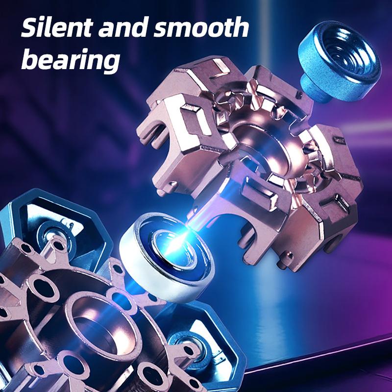 Spinner Explosive Mechanical Explosive Fingertip Gyro Toy Decompression Deformation Finger Gyro