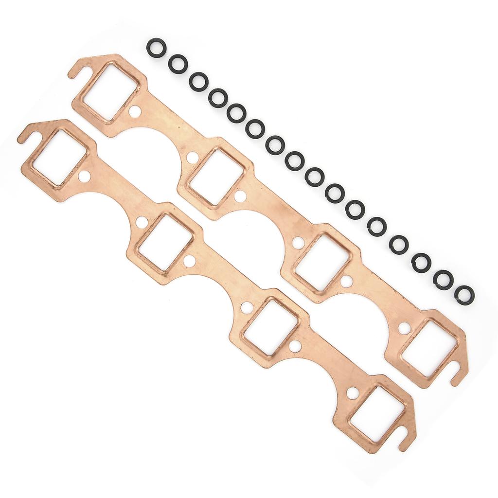 2PCS Exhaust Manifold Gasket Set Replacement for Ford Small Block SBF 289 302 351W