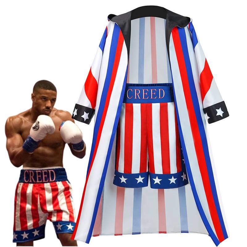 Adonis Creed Inspiriertes Kostümset für Halloween und Bühnenauftritte Hochwertiges Polyestermaterial