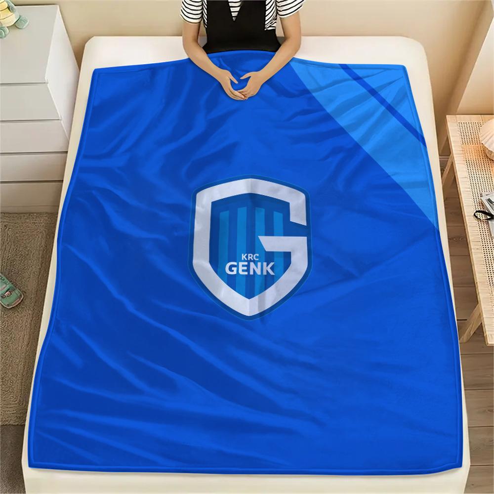 

KRC Genk Print Flannel Blanket, High quality Comfortable for All Seasons, Home Decor, Warmth and Comfort 150cm x 200cm