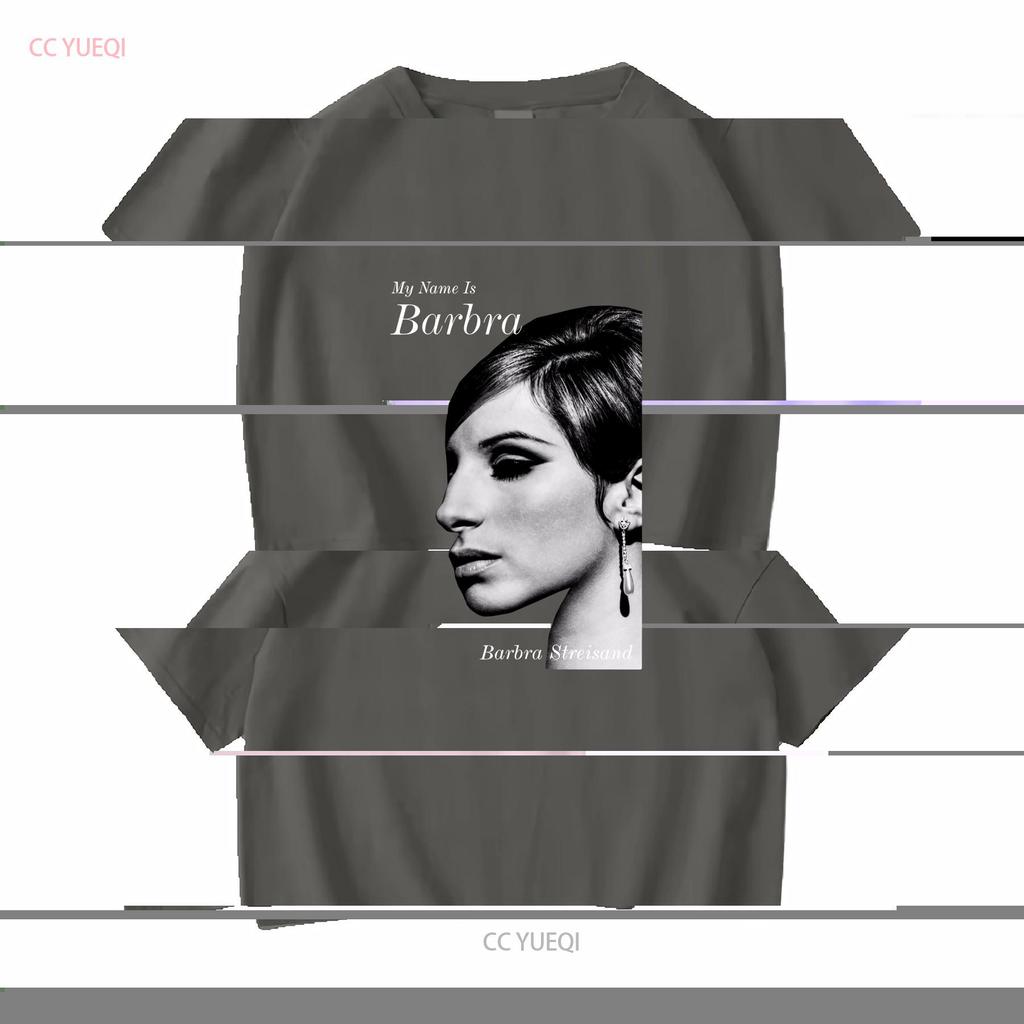 Rara Maglietta Base Barbra Streisand Cantante Per Fan Taglia Completa Tmb2137 Maniche Lunghe O Corte Lavaggio Vintage Casual Leggermente