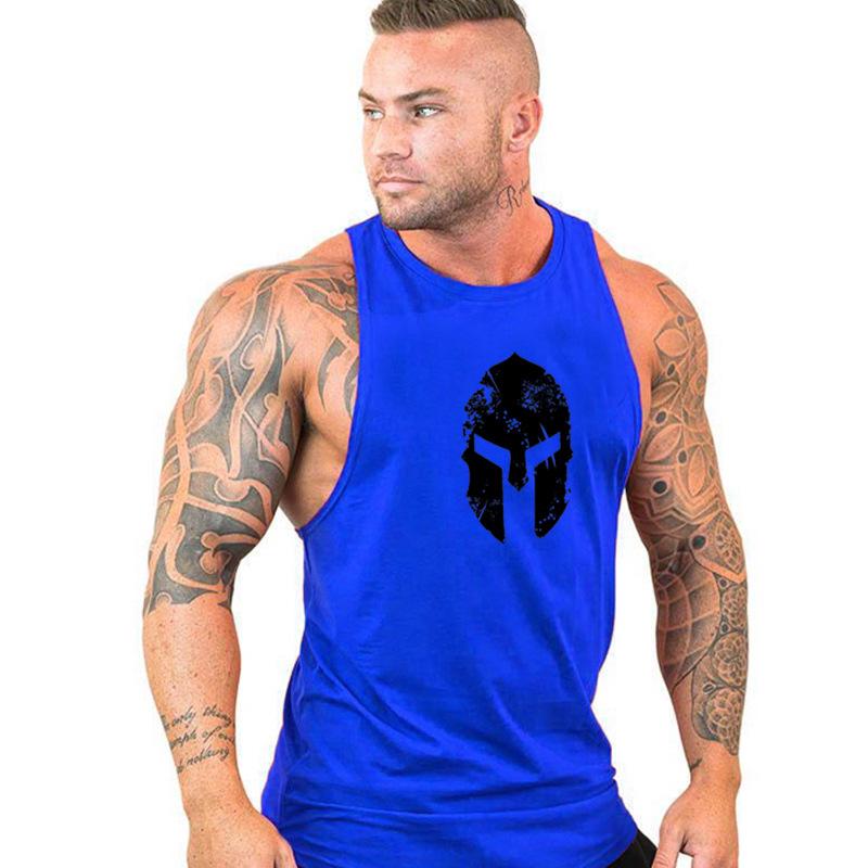 Trendy Men's Streetwear Sleeveless Gym Tank Top - Loose Fit, Muscle Running, Summer Racerback.