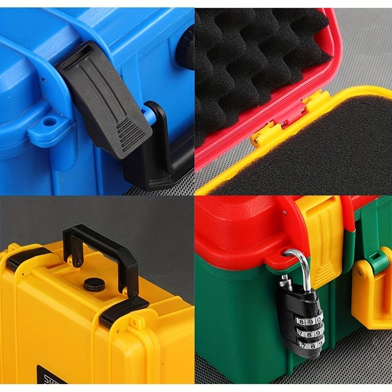 Portable Tool Box with Shock- Proof Sponge, Water Proof Grade IP67, Waterproof Hard Case with Foam Insert, Explosion Proof Box