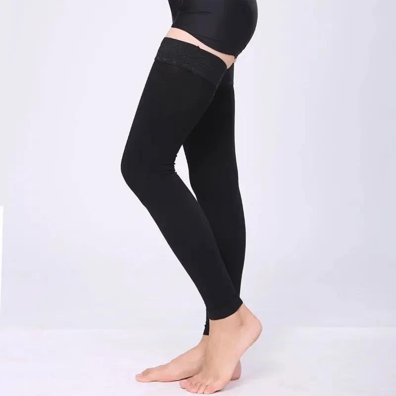 Компрессионные чулки унисекс Уровень 2 23-32 ММРТ Чулок до бедра Снятие стресса Компрессионные чулки S