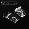 Punch-Free Transparent Acrylic Latch for Door, Box, and Toy