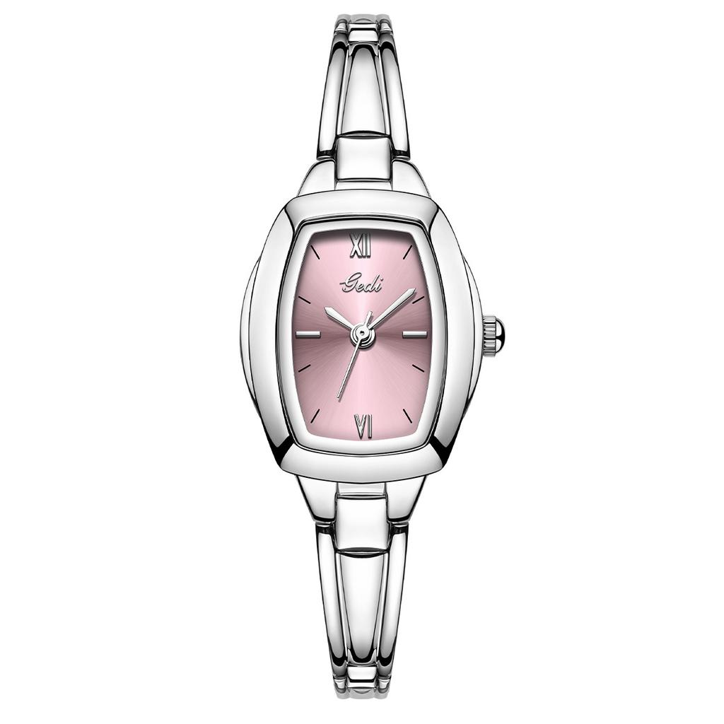 Light Luxury High-End Wine Barrel Type Small Dial Women'S Niche High-Value Retro Quartz Watch