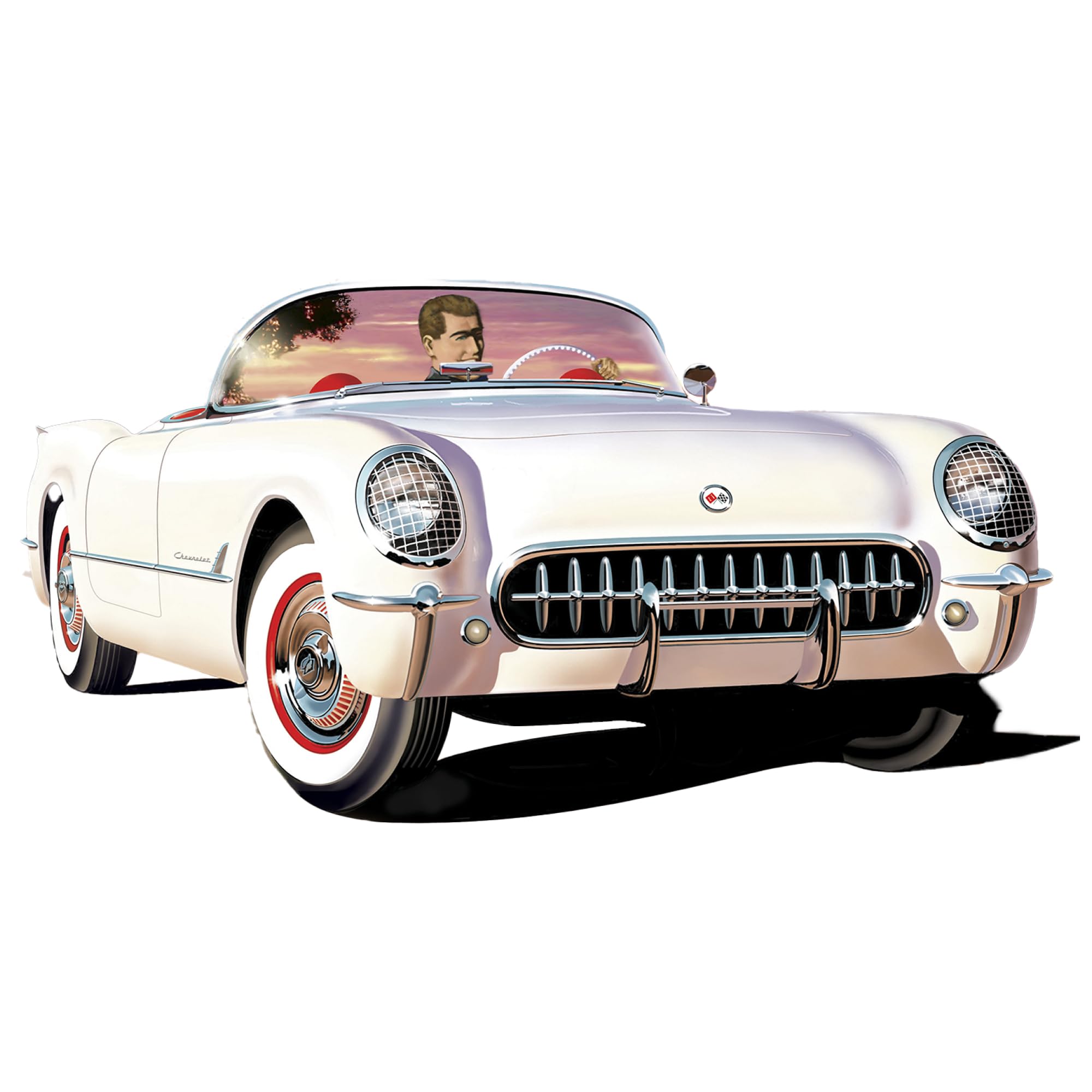 

AMT 1/25 Scale 1953 Chevrolet Corvette USPS Stamp Series Plastic Model Kit AMT1244