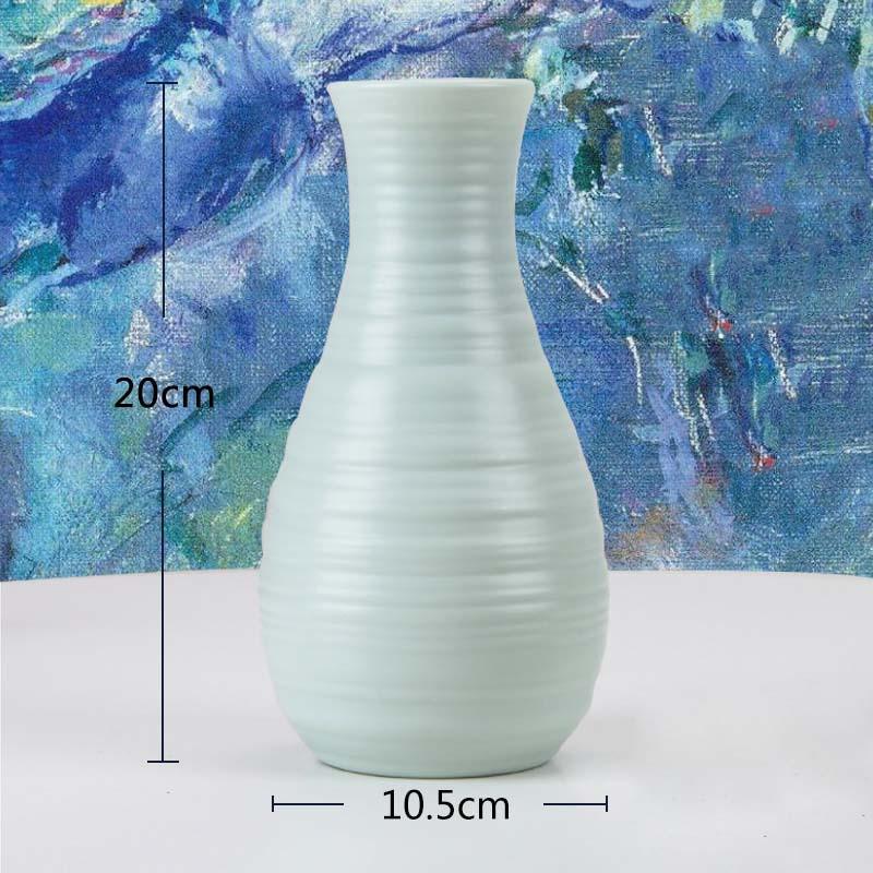 Multi-style Origami Plastic Vase White Imitation Ceramic Flower Pot Flower Basket Flower Vase Decoration Home Nordic Decoration
