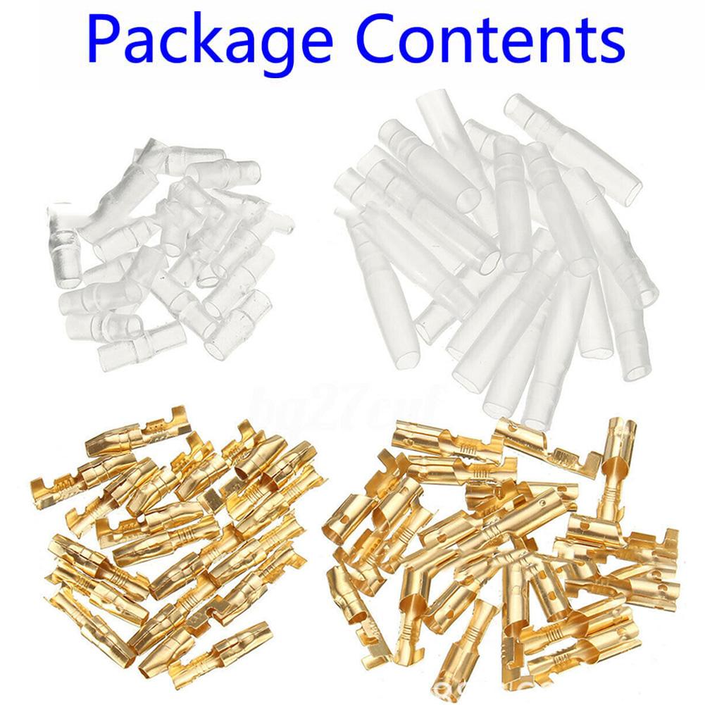 Accessories Connector 200x Insulation 3.9mm Male & 4.0mm Female Kit Uninsulated W/ Sleeve Connectors Cover Crimp
