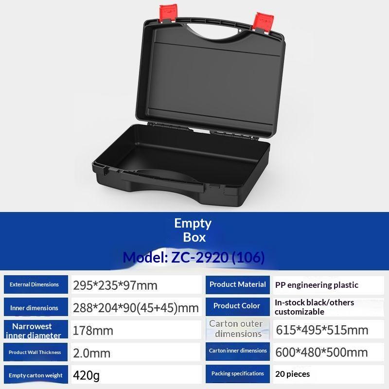 1Pcs Lightweight Plastic Storage Case Portable Multifunction Hardware Tool Box For Instruments Outdoor & Indoor Use