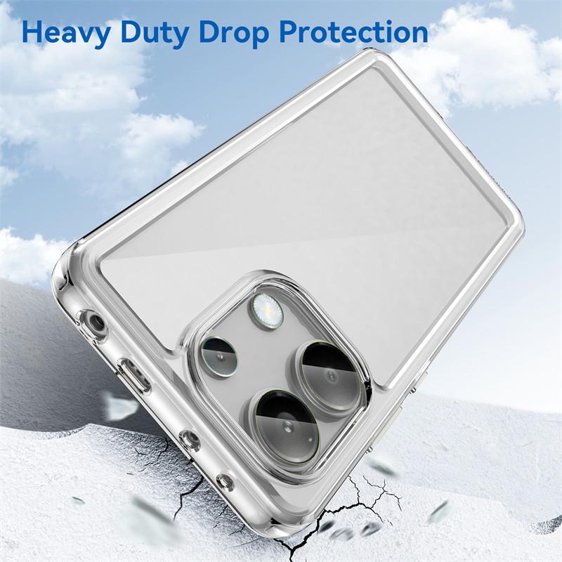 For Xiaomi Redmi Note 13 4G Case Xiaomi Redmi Note 13 Pro Plus 5G Cover Shockproof Hard PC TPU Silicon Protective Phone Cover