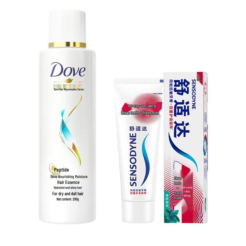 Sensodyne Toothpaste & Dove Conditioner Bundle