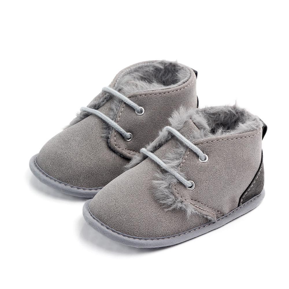 New Winter Newborn Baby Boots Keep Warm Cotton Shoes First Walkers Baby Boys Girls Infant Toddler Anti-Slip Soft Sole Boots